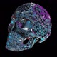 Carved metal skull spinning with alpha - VideoHive Item for Sale