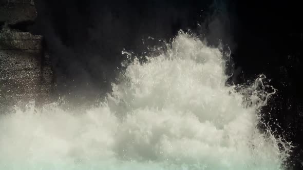 Foaming Water on Hydroelectric Power Station 5