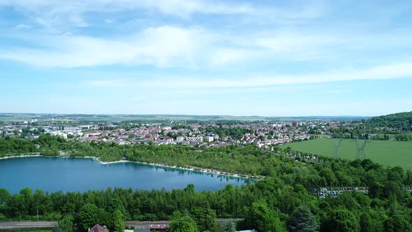 French Vexin Regional Natural Park seen from the sky