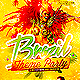 Brazil Theme Party Flyer Template PSD - GraphicRiver Item for Sale