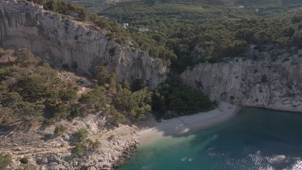 Aerial View on Nudist Beach