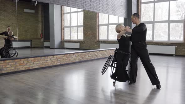 Attractive Middle Aged Ballroom Dancers