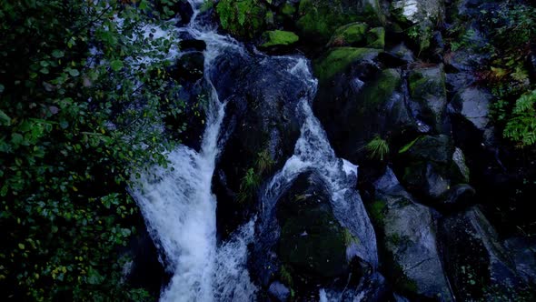 Waterfall of Entrecruces, Carballo, A Coruña, Galicia Spain