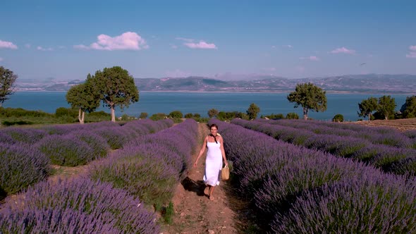 Girl on the Lavender Field