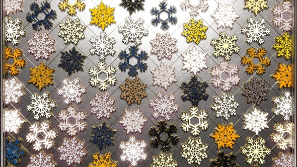 Golden Snowflakes Flicker 38 alt