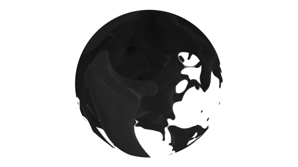 Ink Splash In Sphere alt