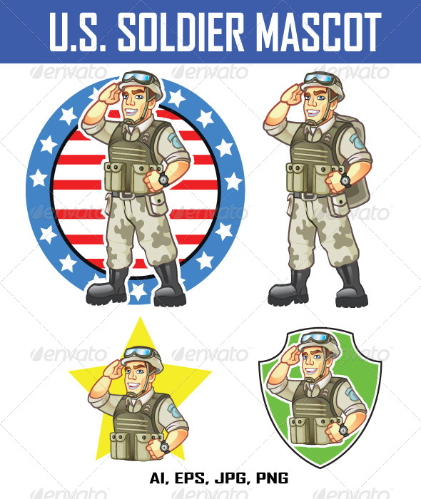 US Soldier Mascot