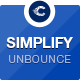 Simplify Unbounce Landing Page Template - ThemeForest Item for Sale