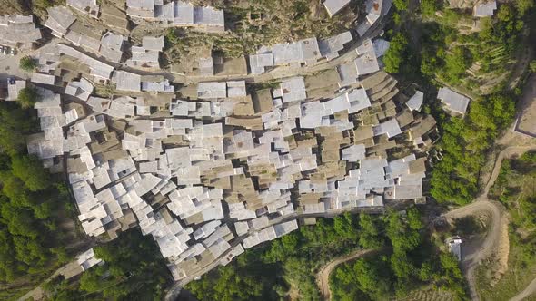 Rural tourism, Sustainable Tourism, Meet the rural architecture. A village in the mountains. The roo