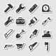 Tools Icons as Labels - GraphicRiver Item for Sale