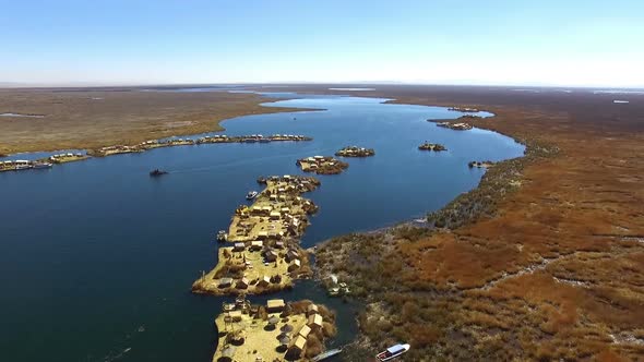 Uros Floating Islands in Peru Top Point of View