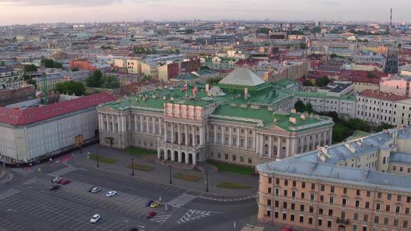 Aerial  View The Historic Center Of St.Petersburg,Russia 171 alt