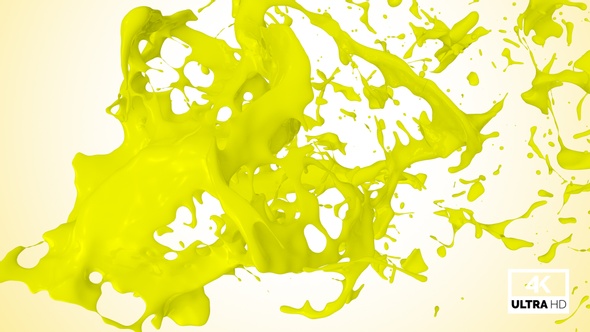 Splash Of Yellow Paint V4