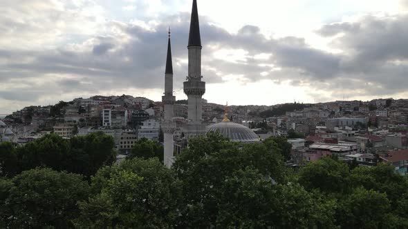 Yeni Valide Mosque Minaret 