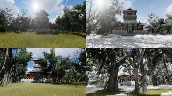 15 Chinese tower video packs