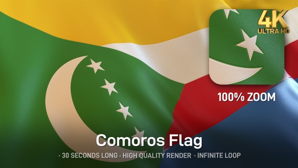 Comoros Flag - 4K