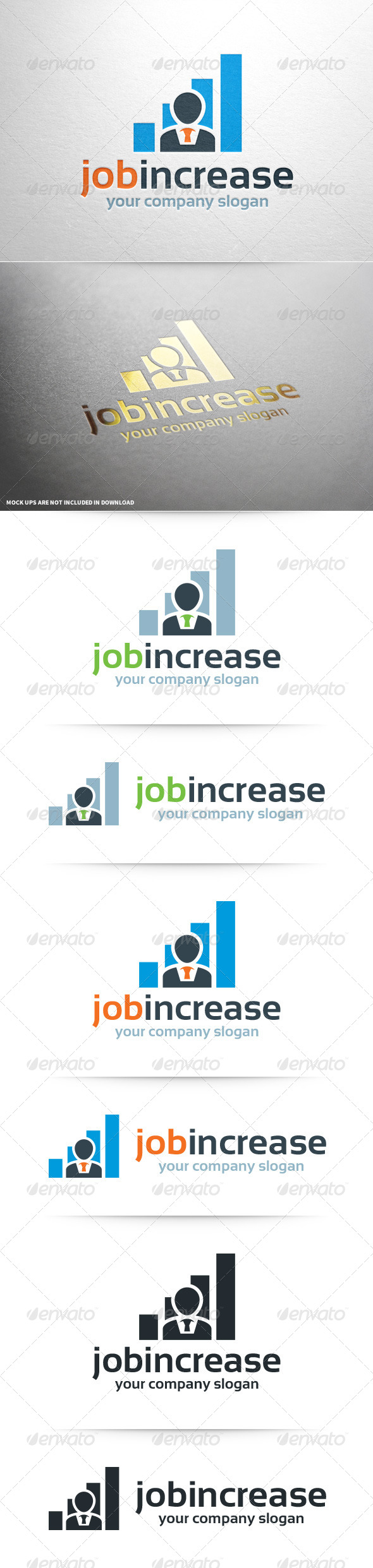 Job Increase Logo Template