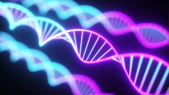 Rotating Neon Dna Chain alt