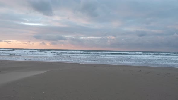 Foamy Sea Waves