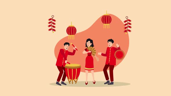 Chinese New Year Animation Scene 02