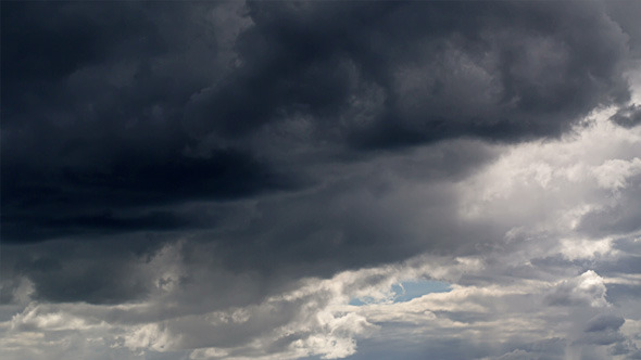 Heavy Rain Dark Clouds Before a Storm 793