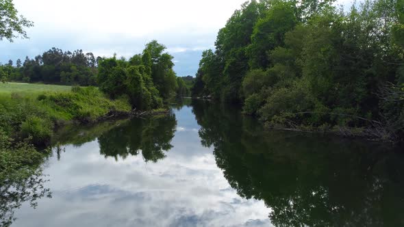 Breathtaking Landscape of River and Forests