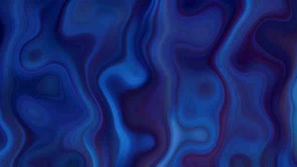 Abstract Background blue color wavy smooth marble liquid animation