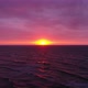 Aerial view of beautiful sunset on the sea side. Red sky with flaming sun.  - VideoHive Item for Sale