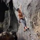 Muscular Man Climbing Up On Rocky Wall - VideoHive Item for Sale