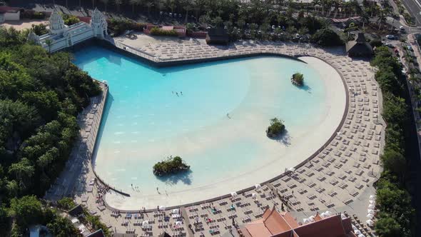 Artificial beach at Siam Park, Tenerife, Canary Islands, Spain