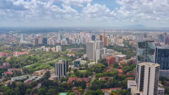 Aerial View Cityscape of Nairobi Kenya