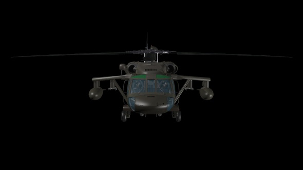 UH 60 Helicopter 3D