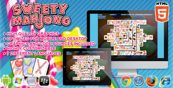 Sweety Mahjong - gra HTML5