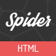 Spider - Flat Creative  Portfolio HTML Template - ThemeForest Item for Sale