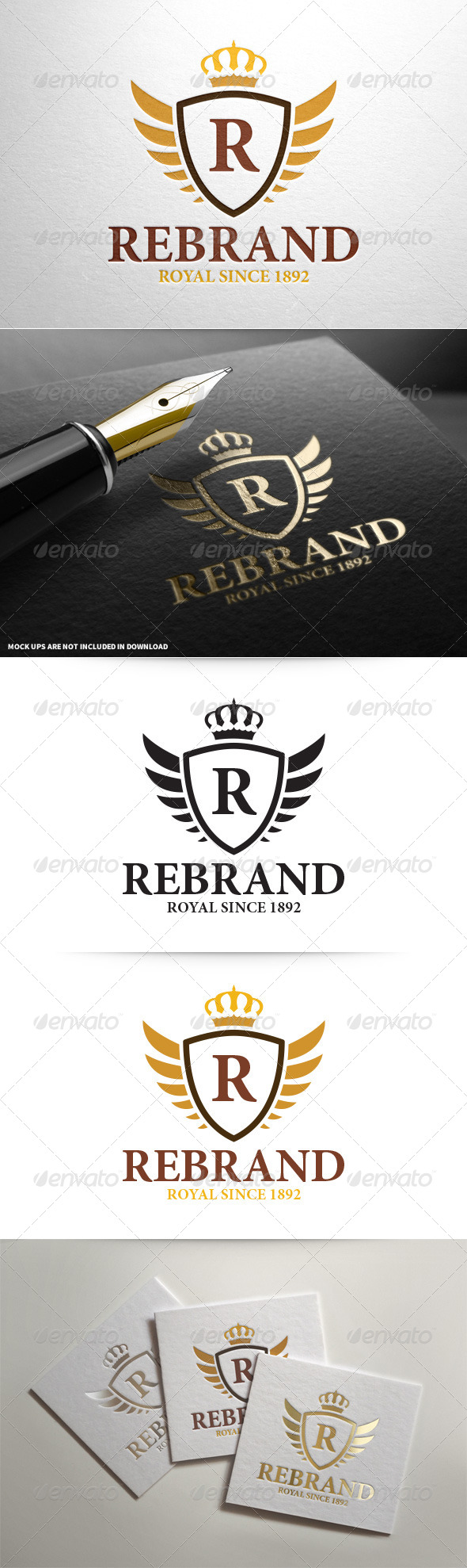 ReBrand - Royal Crest Letter Logo