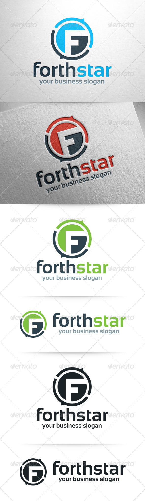 Forthstar - Letter F Logo Template