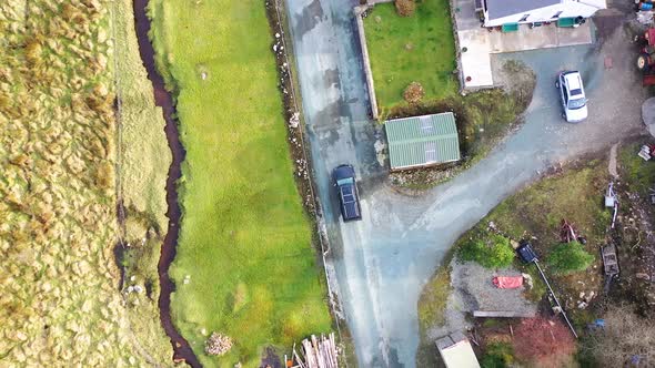 4X4 Pickup Vehicles Driving Through Forest - All Brands Removed