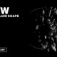 Black and white ferrofluid deforming organic blob with copy space - VideoHive Item for Sale