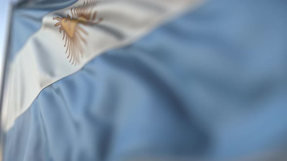 Waving Flag of Argentina