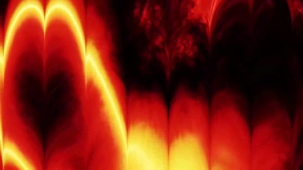 Fire Vibrant Abstract Background Digital Rendering