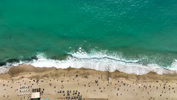 Texture of the sea and a beautiful day color