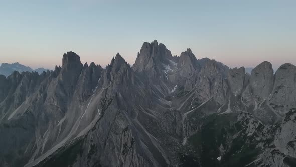 Beautiful Morning at Tre Cime di Lavaredo mountains