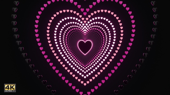 Animated Glowing Hearts