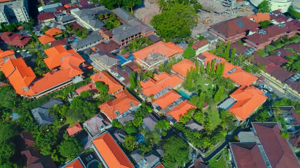 Flight Overlooking the City of Bali on the Indian Ocean 71