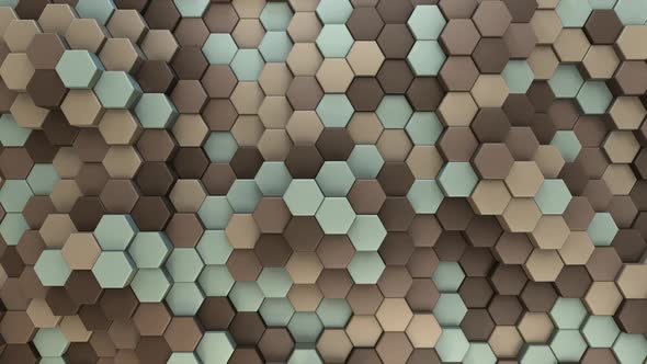 Hexagon Background Vintage Car