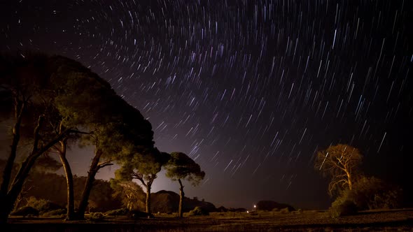 Star Trails Night Sky