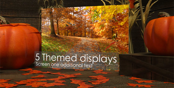 Autumn Themed Video Displays