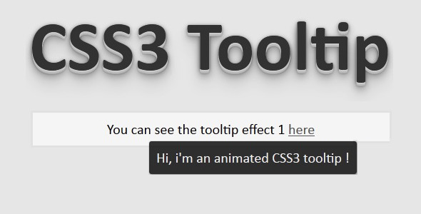 Full CSS3 Tooltip
