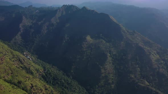 Aerial view of Little Adam's Peak, Ella, Sri Lanka