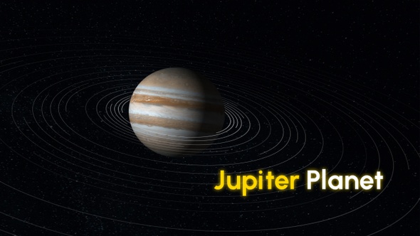 Jupiter Planet Galaxy in Space Motion